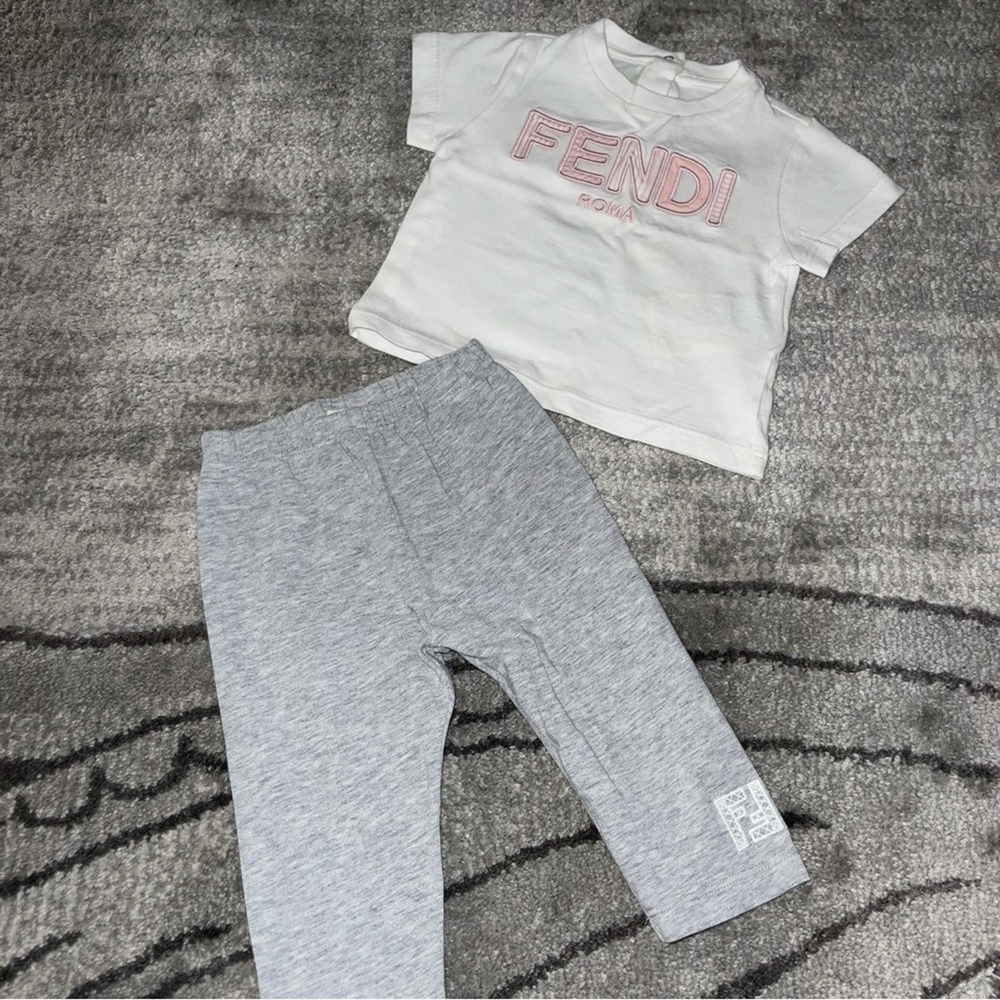 Fendi Baby Girl Pants & Top Set 6 Months